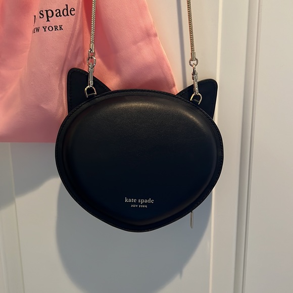 Kate Spade - Meow Cat Crossbody Bag Purse Leather - Picture 3 of 4